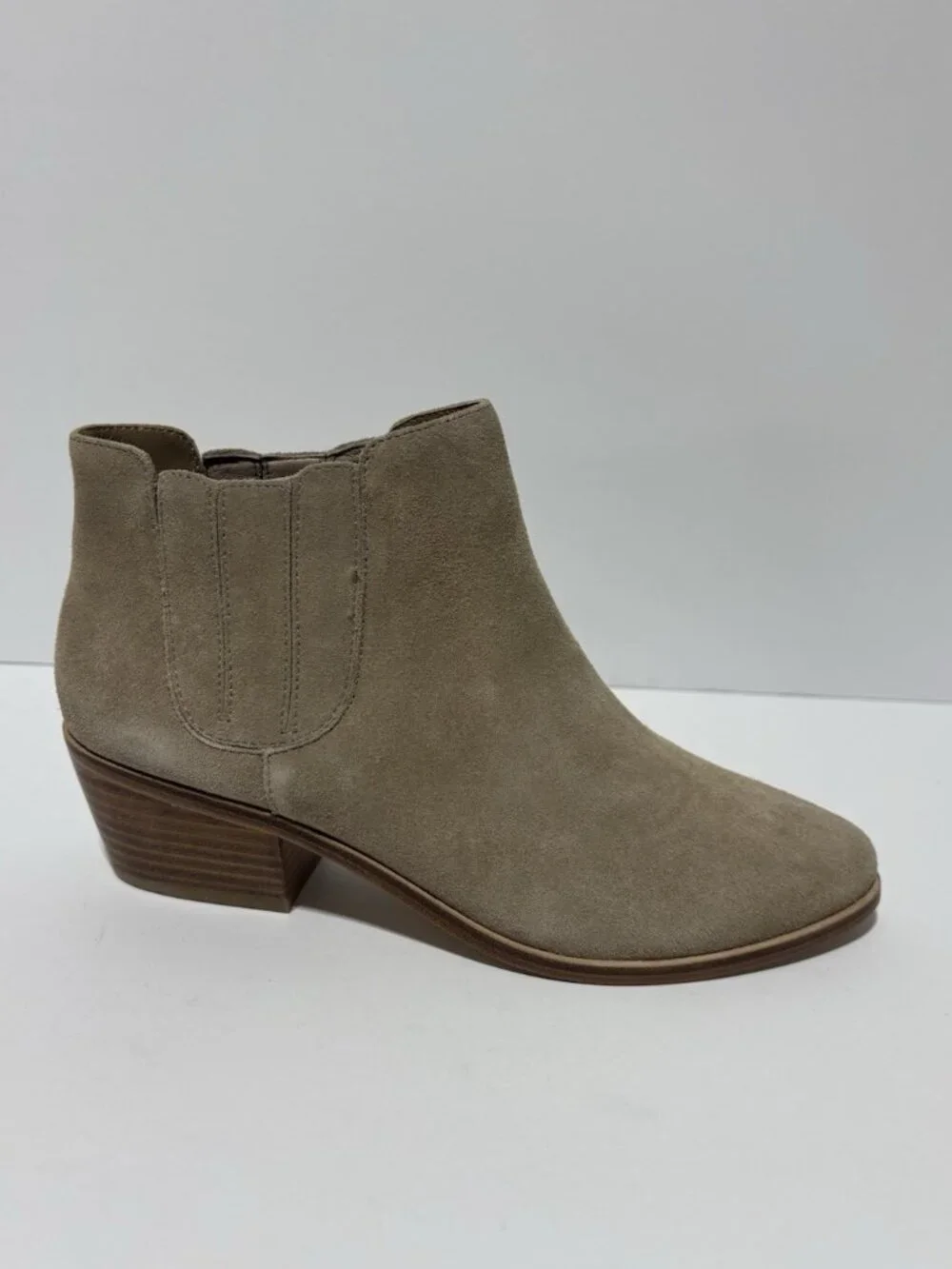 Joie Women’s Barlow Taupe Suede Ankle Bootie, Size US 8M, EUR 38